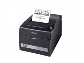 POS Termični tiskalnik Citizen CT-S310II, RS232, USB Dual-IF, 8 dots/mm (203 dpi), rezalnik, črn